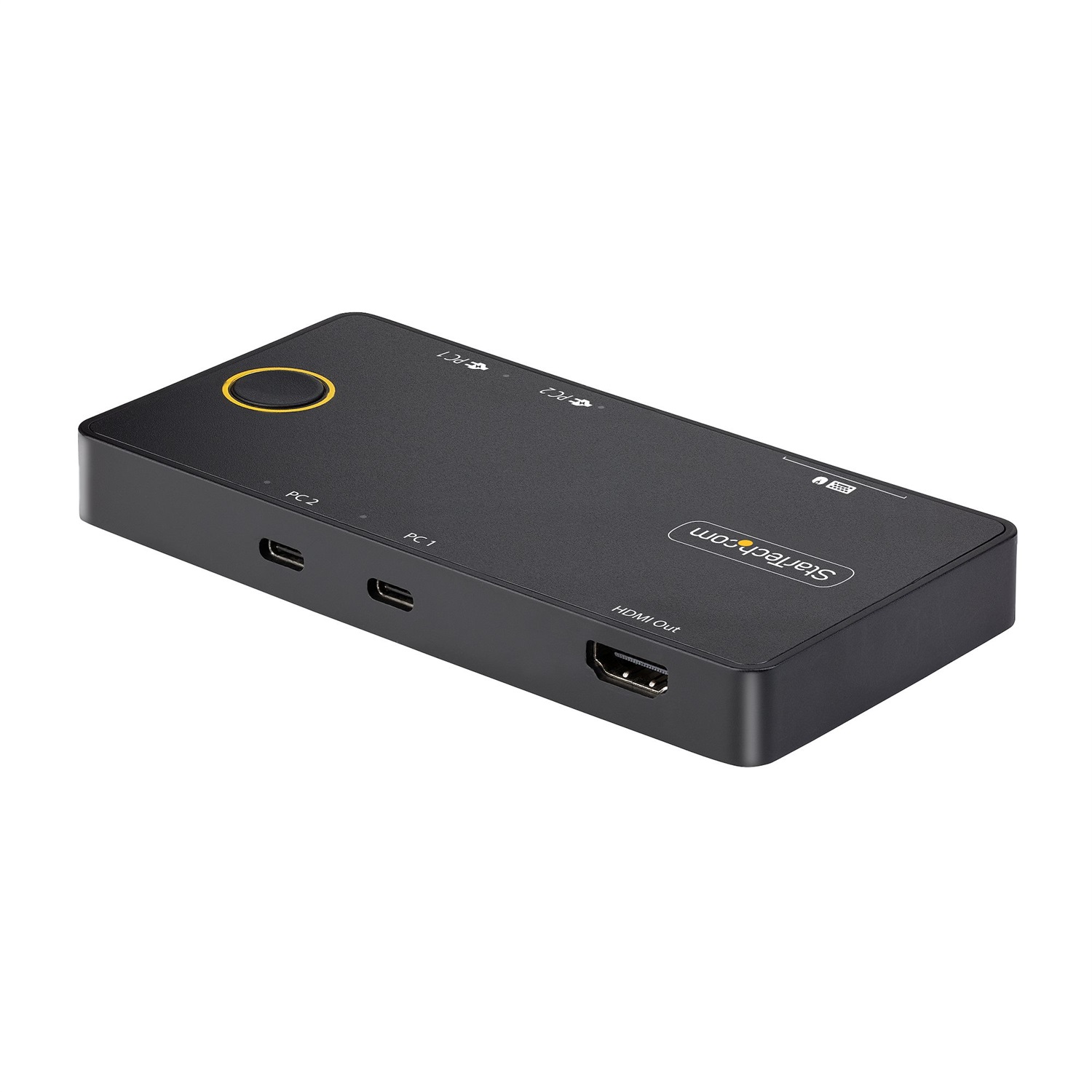 StarTech.com C2-H46-UC2-PD-KVM Switch KVM USB-C 2-Port, 4K 60Hz HDMI, 100W Power Delivery, Nero