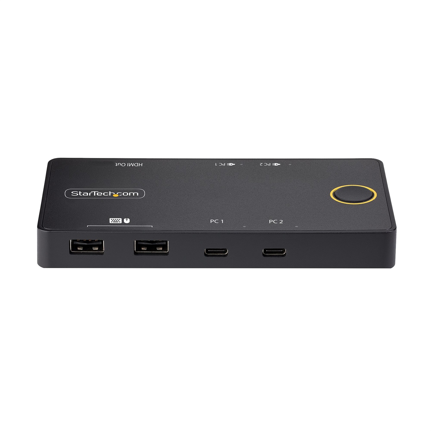 StarTech.com C2-H46-UC2-PD-KVM Switch KVM USB-C 2-Port, 4K 60Hz HDMI, 100W Power Delivery, Nero