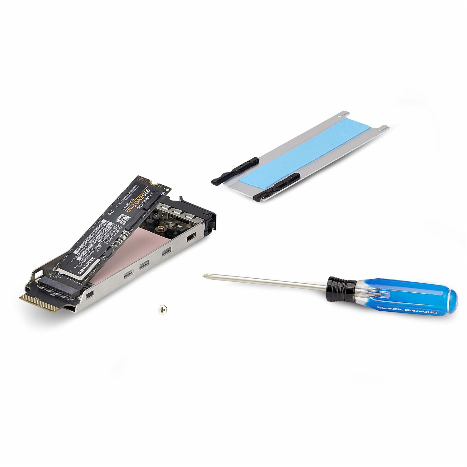StarTech.com Vassoio per unità SSD M.2 NVMe - Supporto per disco aggiuntivo sostituibile a caldo, PCI Express 4.0, 64 Gbit/s, 34 mm, Nero e Argento