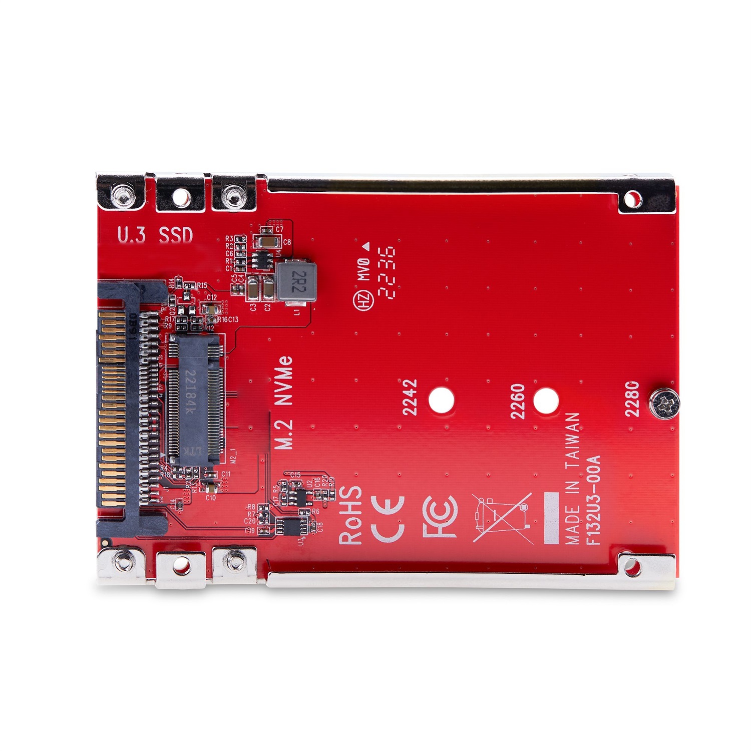 StarTech.com Adattatore SSD M.2 a U.3 - Compatibile con Unità M.2 PCIe NVMe, Adattatore/Convertitore Host PCIe M.2 a U.3 da 2,5