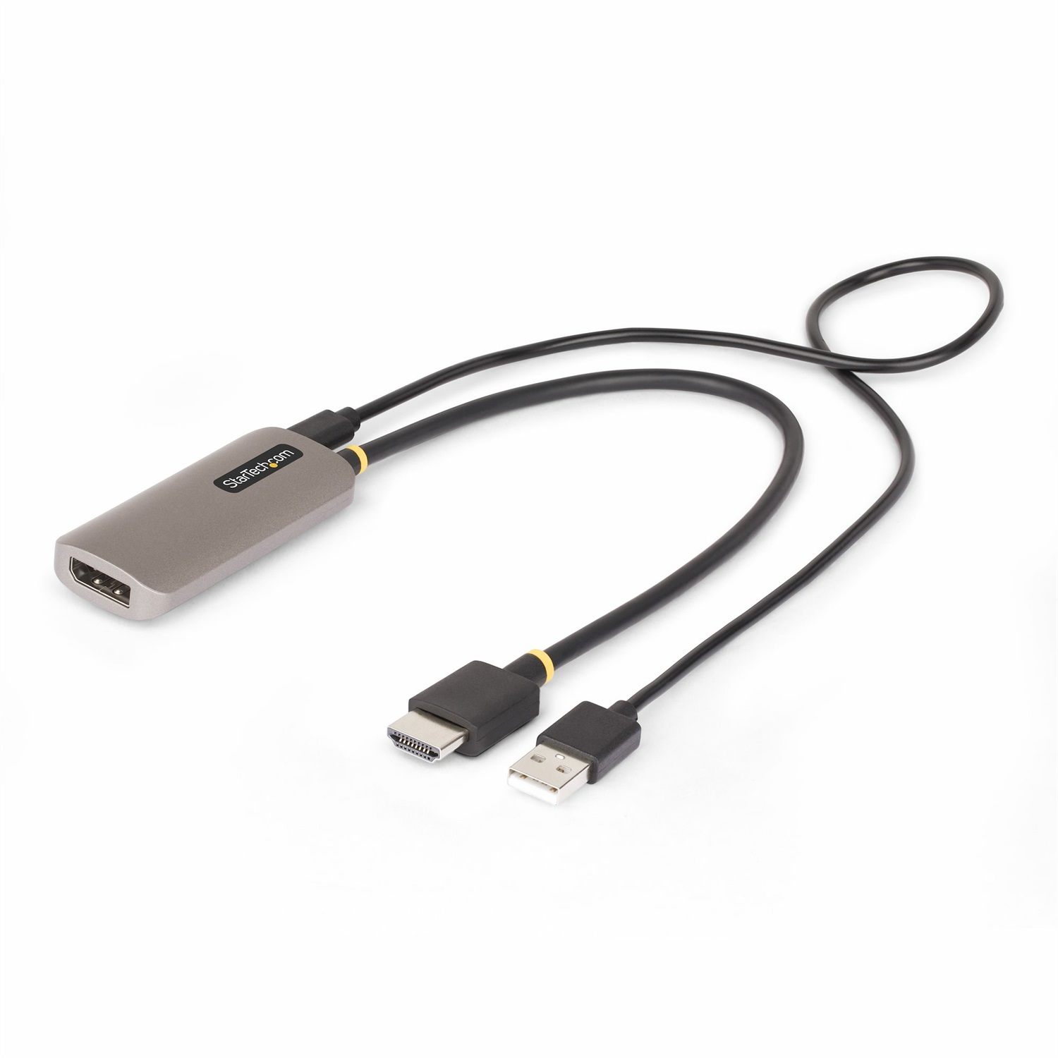 StarTech.com Cavo adattatore da HDMI a DisplayPort 30 cm, 8K 60Hz, Convertitore video attivo HDMI 2.1 a DP 1.4, Alimentato da bus USB