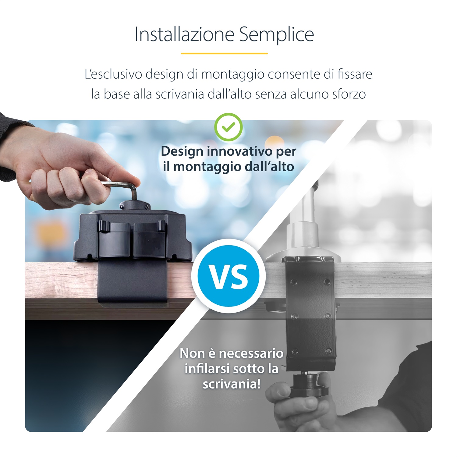 StarTech.com Supporto per tre monitor fino a 27