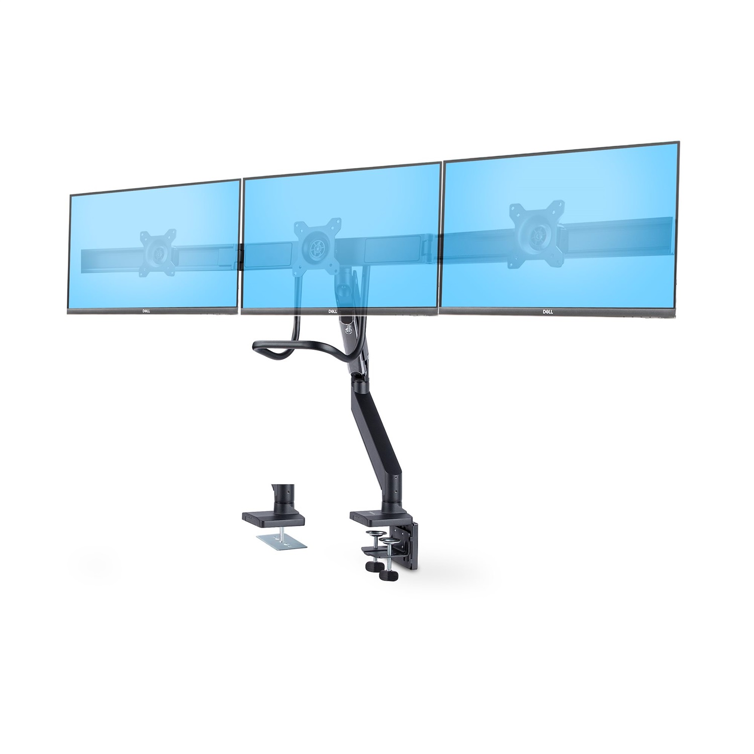 StarTech.com Supporto da Tavolo per Tre Monitor da 27