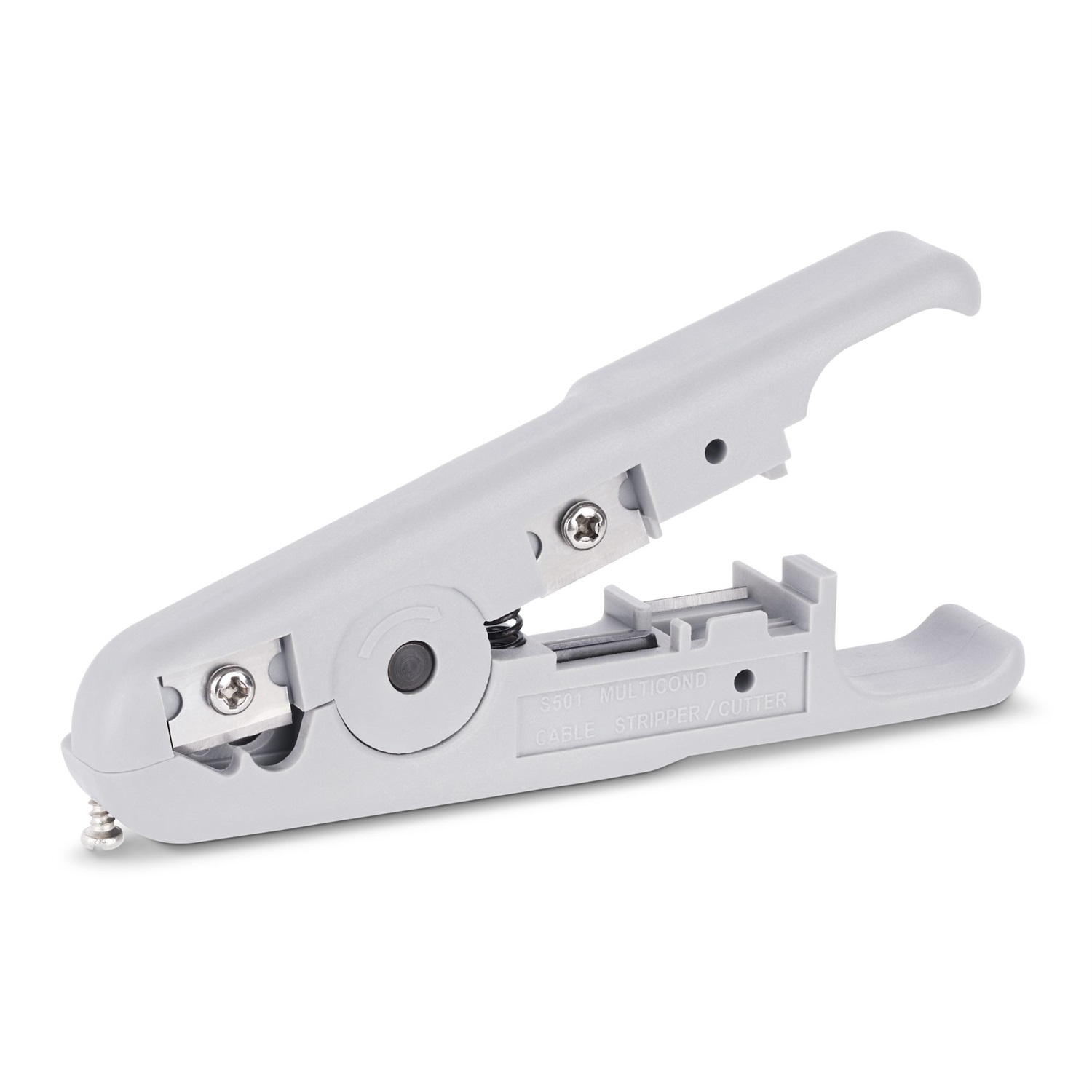 StarTech.com Spelafili e Tagliacavi Professionale per Cavi UTP/FTP/STP/Coassiali con Rotazione a 360° e Pinza per Crimpare