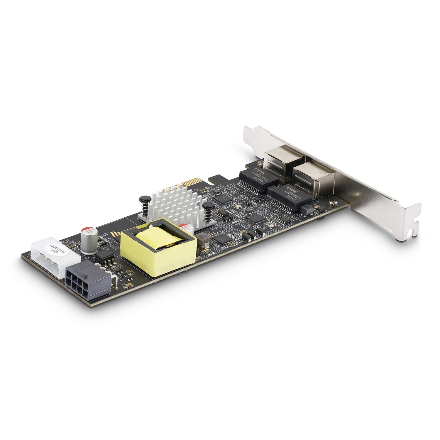StarTech.com Scheda di Rete PoE NBASE-T a 2 Porte 2,5 Gb, NIC PCIe Multi-Gigabit 802.3af/at PoE , 2x Intel I225-V, Cablato, Interno