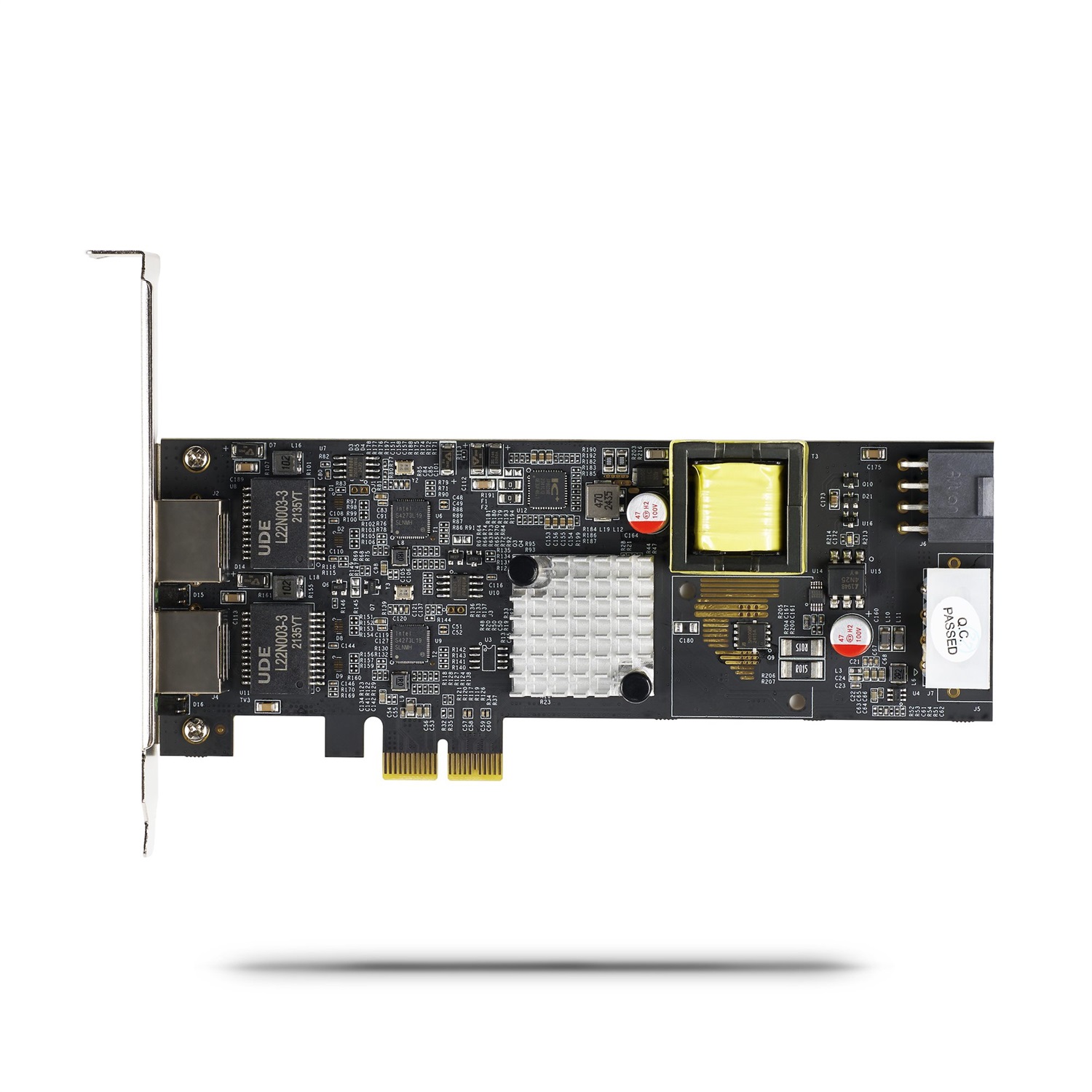 StarTech.com Scheda di Rete PoE NBASE-T a 2 Porte 2,5 Gb, NIC PCIe Multi-Gigabit 802.3af/at PoE , 2x Intel I225-V, Cablato, Interno