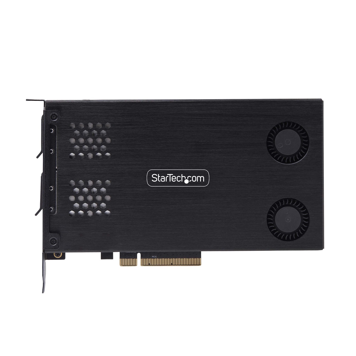 StarTech.com Adattatore SSD M.2 NVMe a PCIe x8 - Rack Mobile Doppio Alloggiamento Rimovibile, Installazione Senza Attrezzi, Backplane PCIe per Unità Hot-Swap
