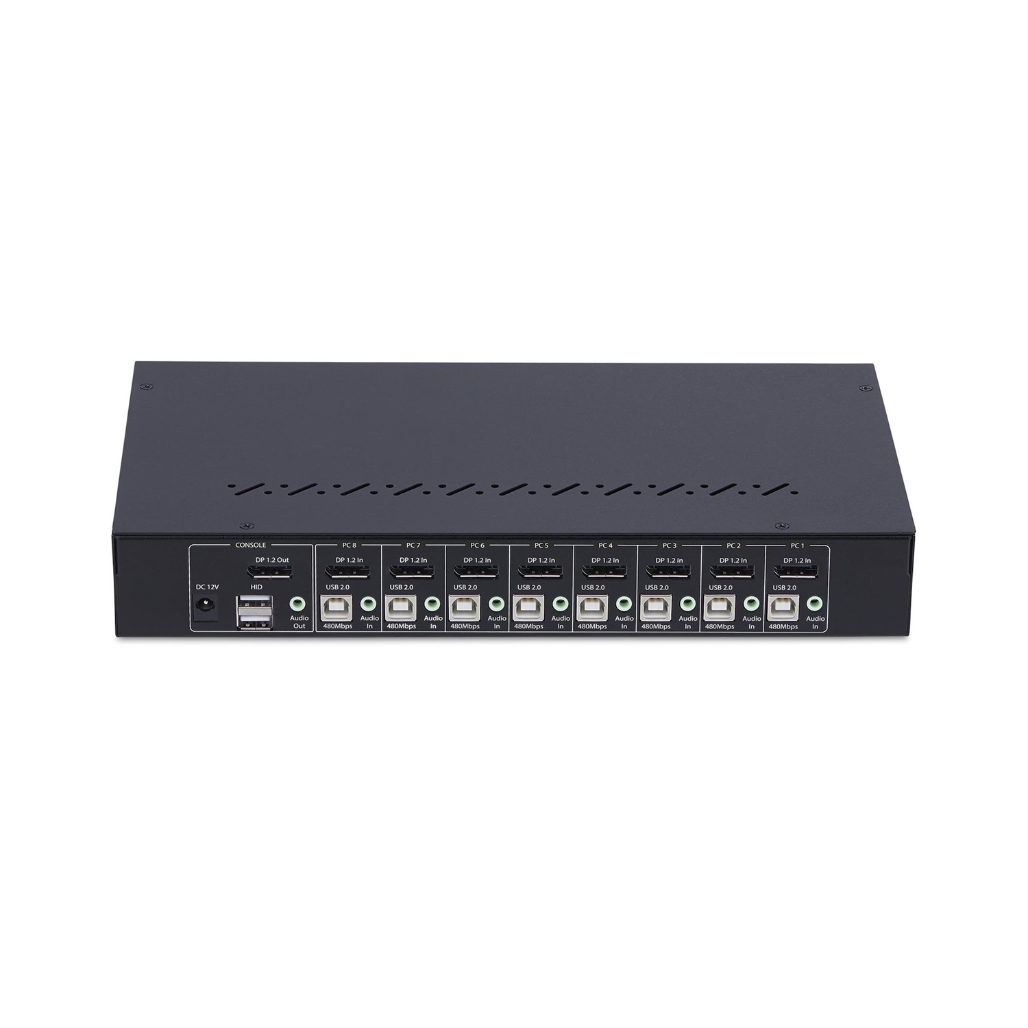 StarTech.com KVM Switch DisplayPort a 8 Porte con Kit Rack da 1U, 4K 60Hz DP 1.2, Commutazione con Tasti a Scelta Rapida, Hub USB a 4 Porte, Indipendente dal SO, TAA
