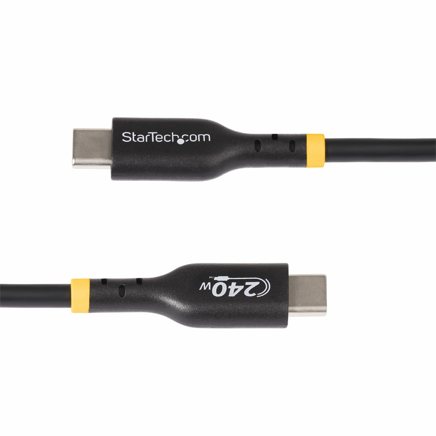 StarTech.com Cavo di Ricarica USB-C da 1m, Certificato USB-IF, 240W PD EPR, Trasferimento Dati USB 2.0, Rivestimento in TPE, Nero