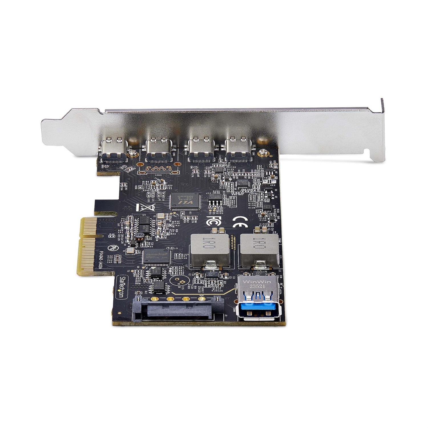 StarTech.com Scheda di Espansione PCIe USB a 5 porte, USB 3.2 10Gbps, 4x USB-C, 1x USB-A interna, scheda controller PCIe USB