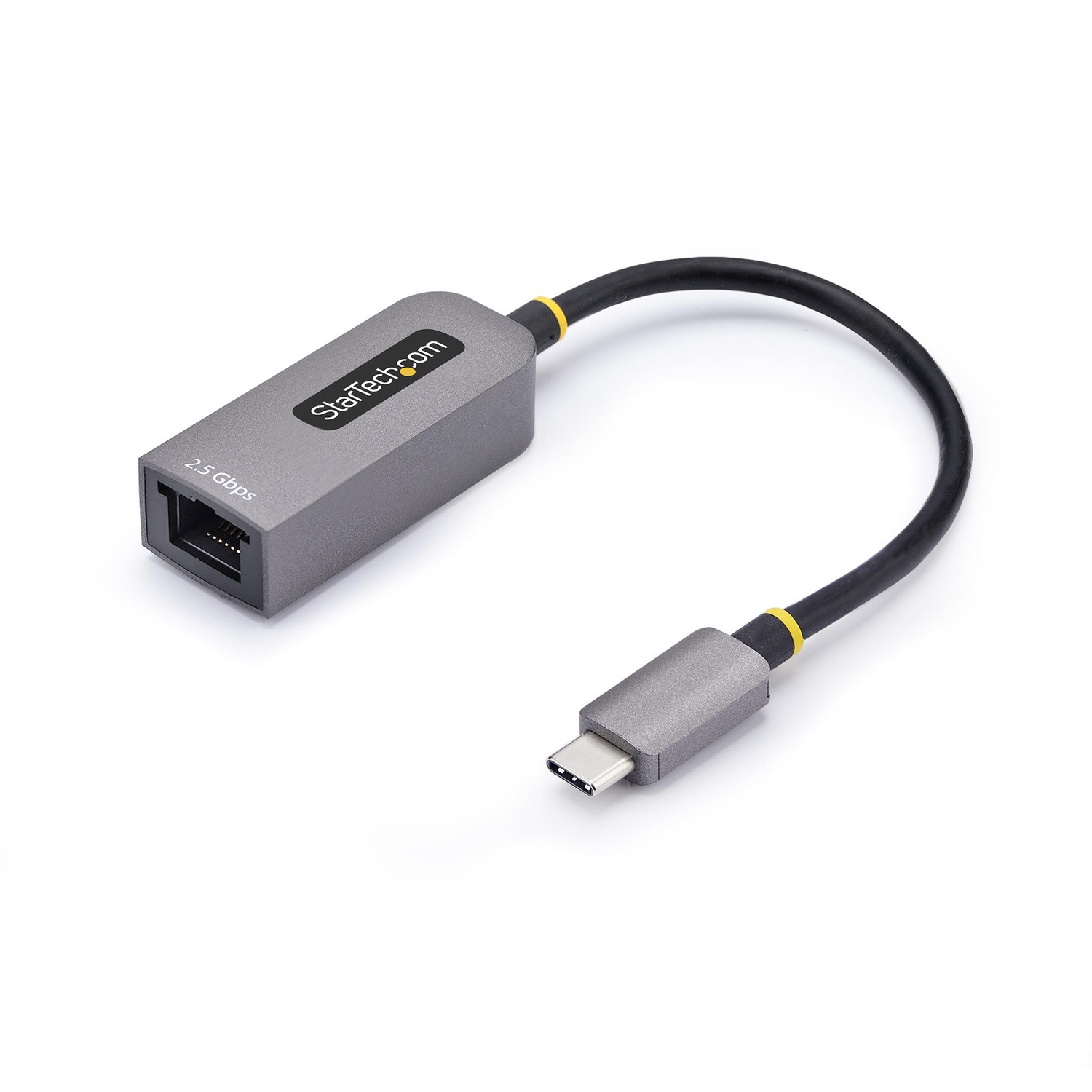 StarTech.com Adattatore Ethernet USB C - Convertitore di Rete/NIC NBASE-T 2.5/1GbE da USB Type-C 3.0 a RJ45, Compatibile Thunderbolt, Cablato, 5000 Mbit/s, Grigio