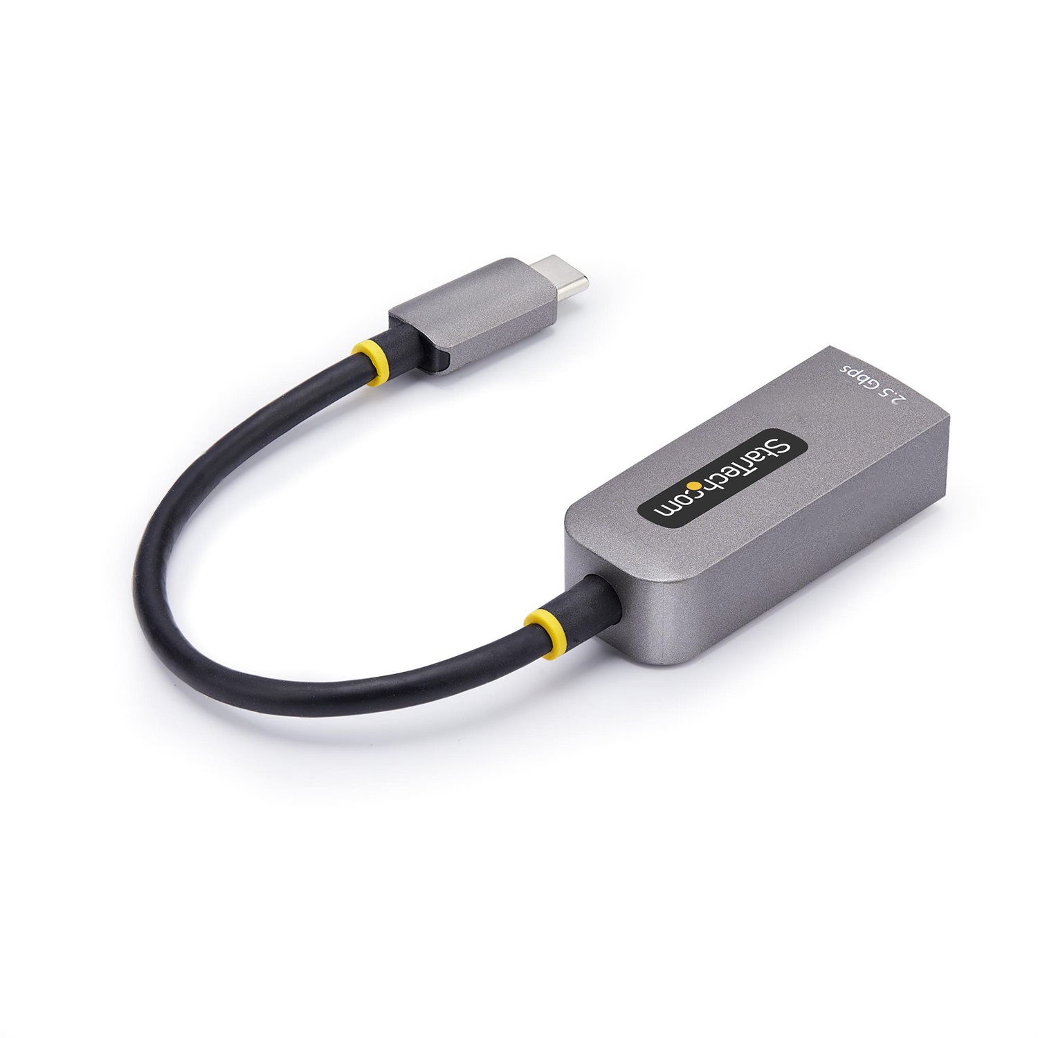 StarTech.com Adattatore Ethernet USB C - Convertitore di Rete/NIC NBASE-T 2.5/1GbE da USB Type-C 3.0 a RJ45, Compatibile Thunderbolt, Cablato, 5000 Mbit/s, Grigio