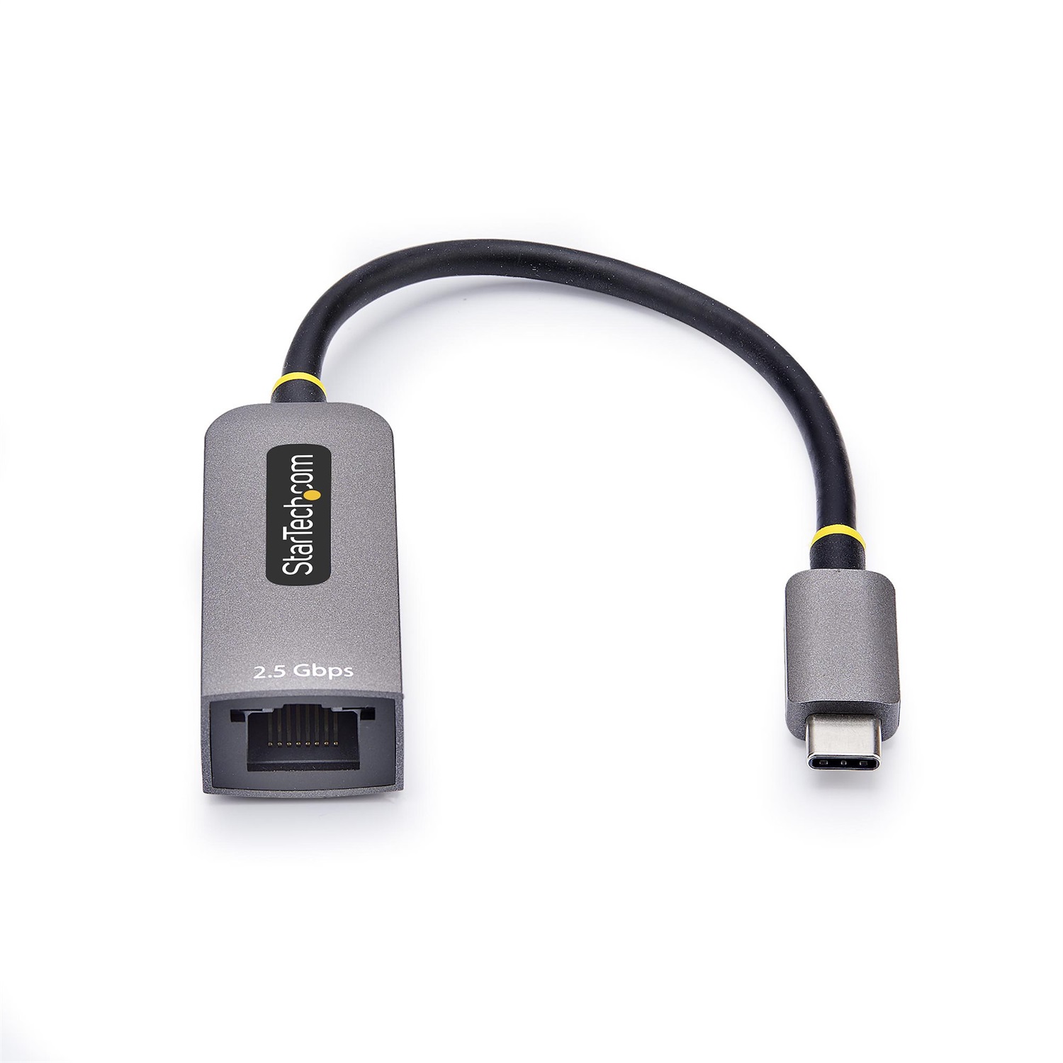 StarTech.com Adattatore Ethernet USB C - Convertitore di Rete/NIC NBASE-T 2.5/1GbE da USB Type-C 3.0 a RJ45, Compatibile Thunderbolt, Cablato, 5000 Mbit/s, Grigio