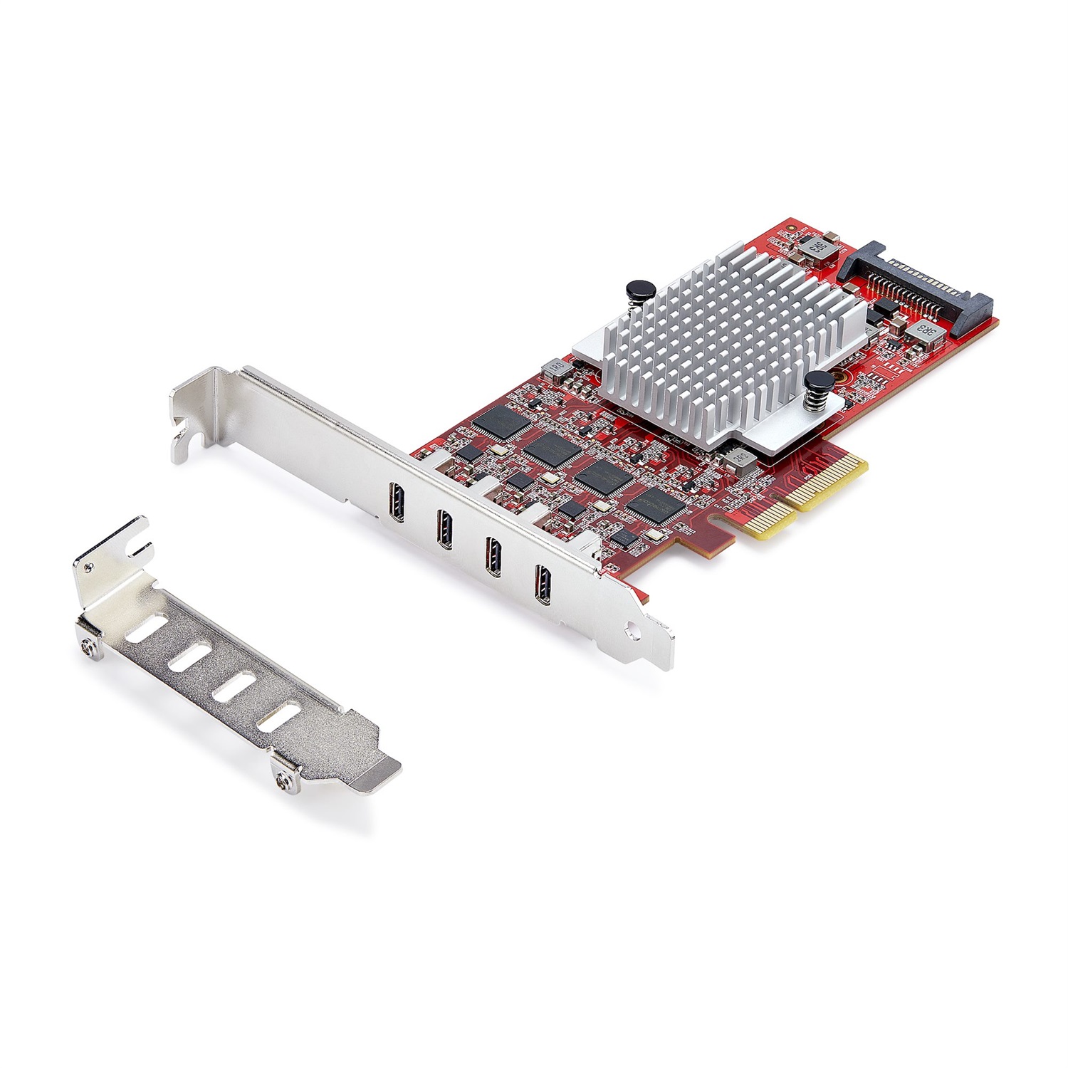 StarTech.com Scheda PCIe USB-C a 4 Porte, USB 3.2 10Gbps, Scheda di Espansione PCI Express con 4 Controller Indipendenti, Compatibile con Windows/Linux/macOS, TAA