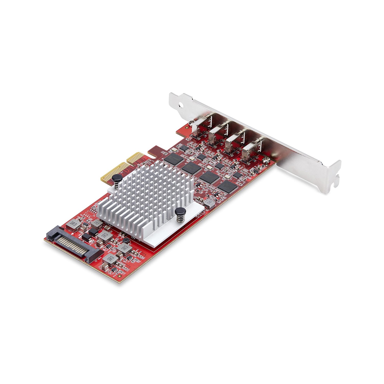 StarTech.com Scheda PCIe USB-C a 4 Porte, USB 3.2 10Gbps, Scheda di Espansione PCI Express con 4 Controller Indipendenti, Compatibile con Windows/Linux/macOS, TAA