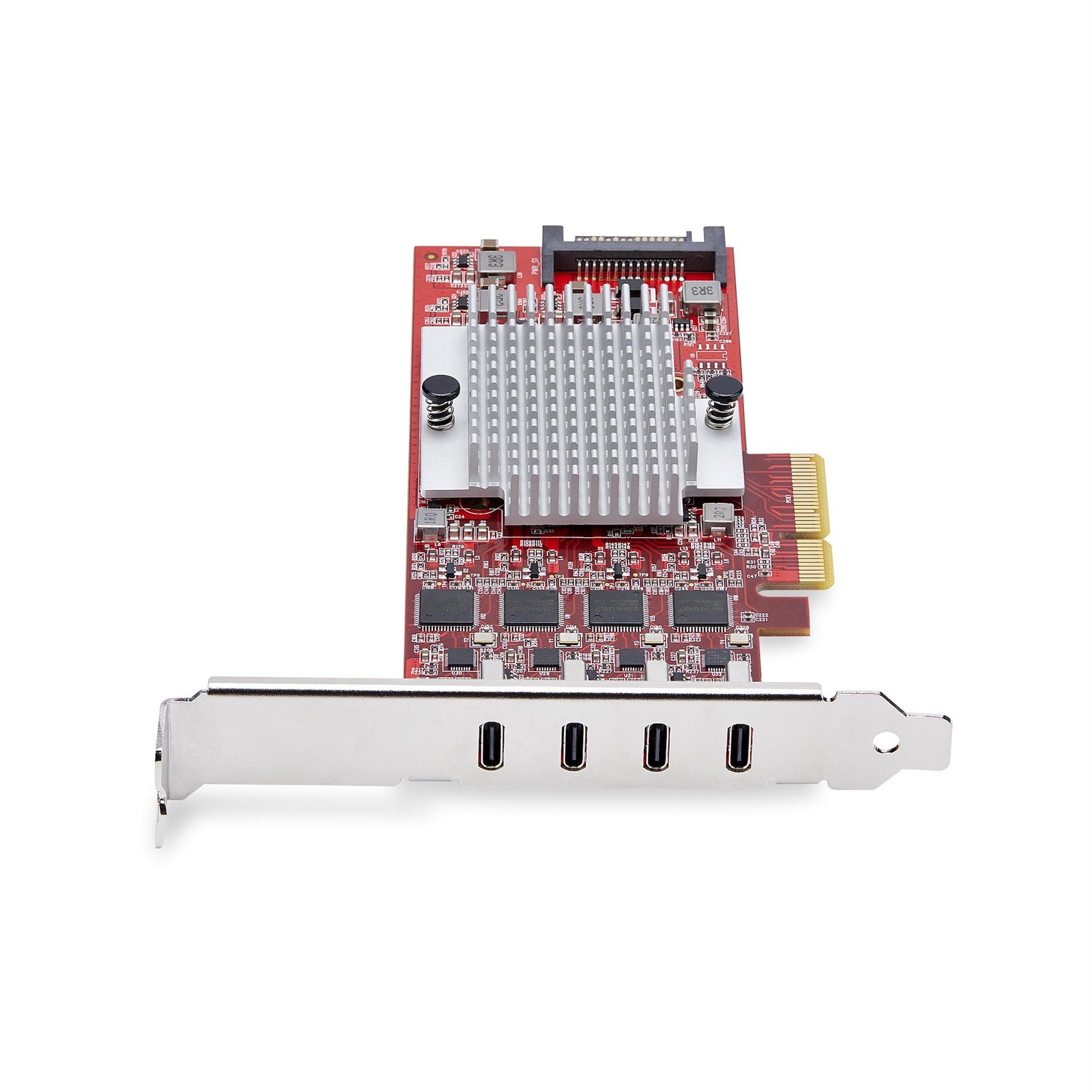StarTech.com Scheda PCIe USB-C a 4 Porte, USB 3.2 10Gbps, Scheda di Espansione PCI Express con 4 Controller Indipendenti, Compatibile con Windows/Linux/macOS, TAA