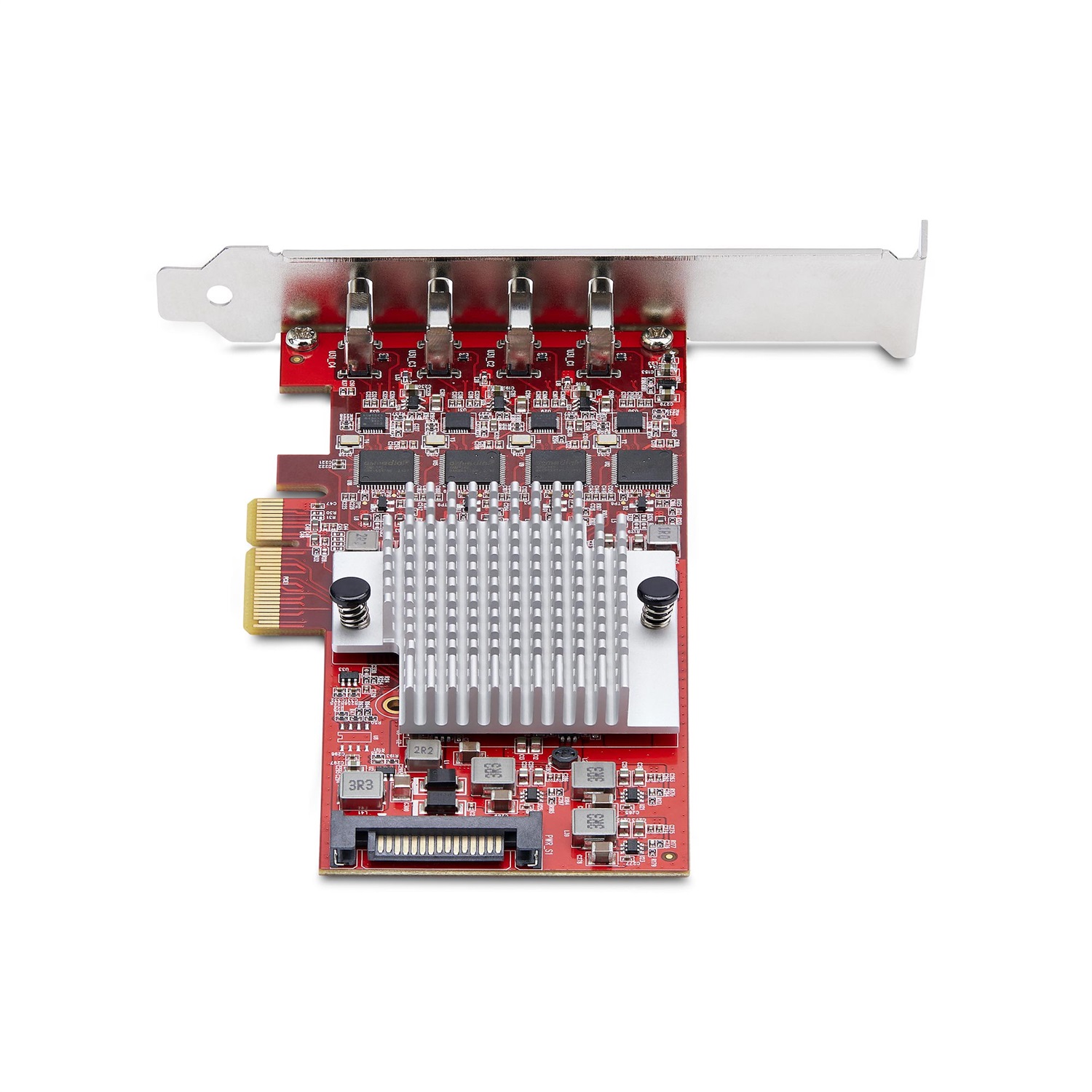 StarTech.com Scheda PCIe USB-C a 4 Porte, USB 3.2 10Gbps, Scheda di Espansione PCI Express con 4 Controller Indipendenti, Compatibile con Windows/Linux/macOS, TAA