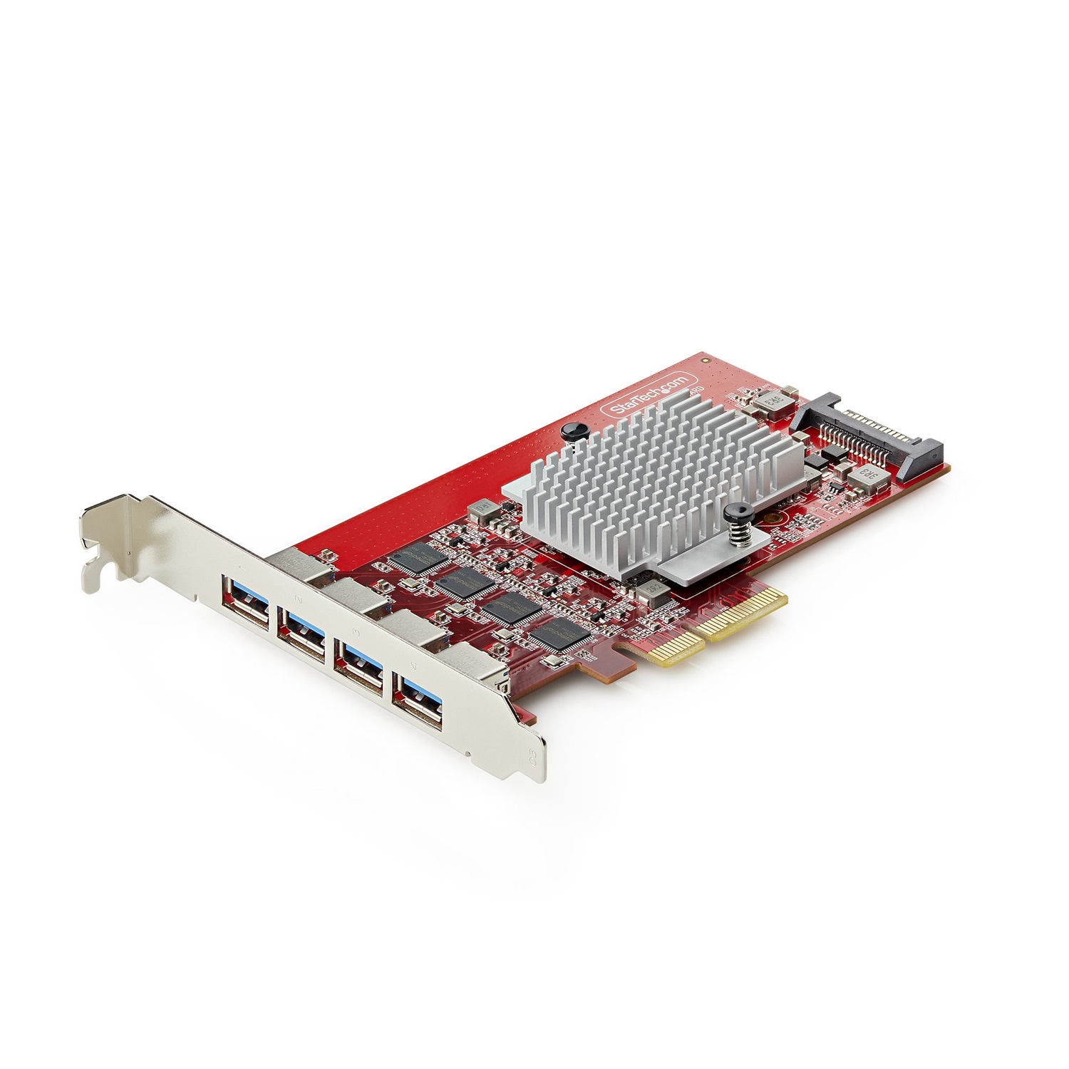 StarTech Scheda PCIe USB-A a 4 porte - USB 3.2 10 Gbps, 4 controller indipendenti, compatibile con Windows/Linux/macOS