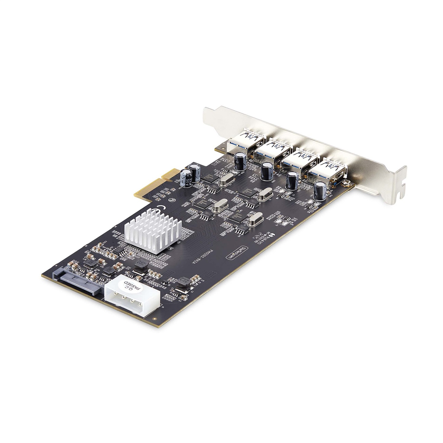 StarTech.com Scheda PCIe USB a 4 porte, USB 3.2 5Gbps, con 4 controller USB indipendenti, compatibile con Windows/macOS/Linux, Piena altezza/Basso profilo