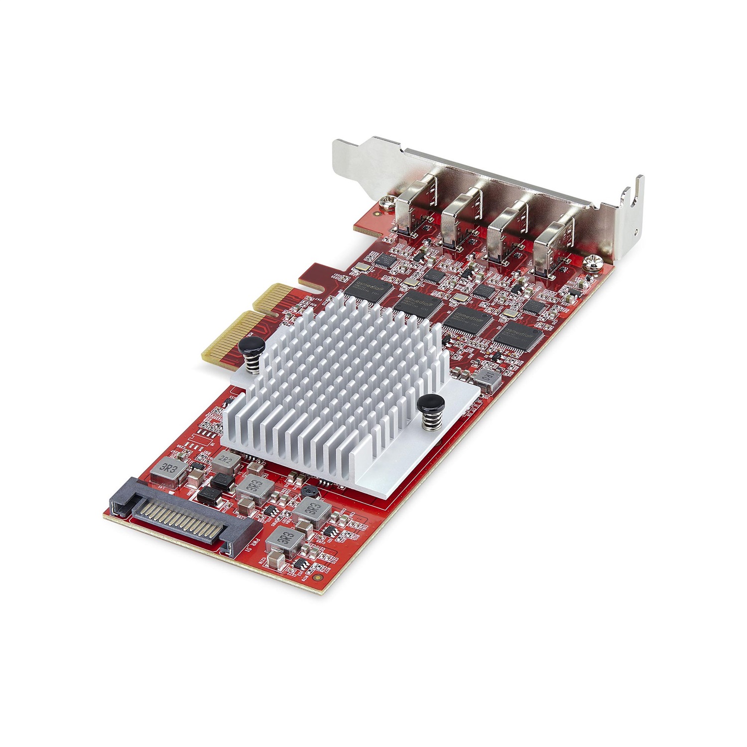 StarTech.com Scheda PCIe USB-C a 4 Porte, USB 3.2 10Gbps, Scheda di Espansione PCI Express Type-C con 4 Controller USB Indipendenti, Compatibile con Windows/Linux/macOS, TAA