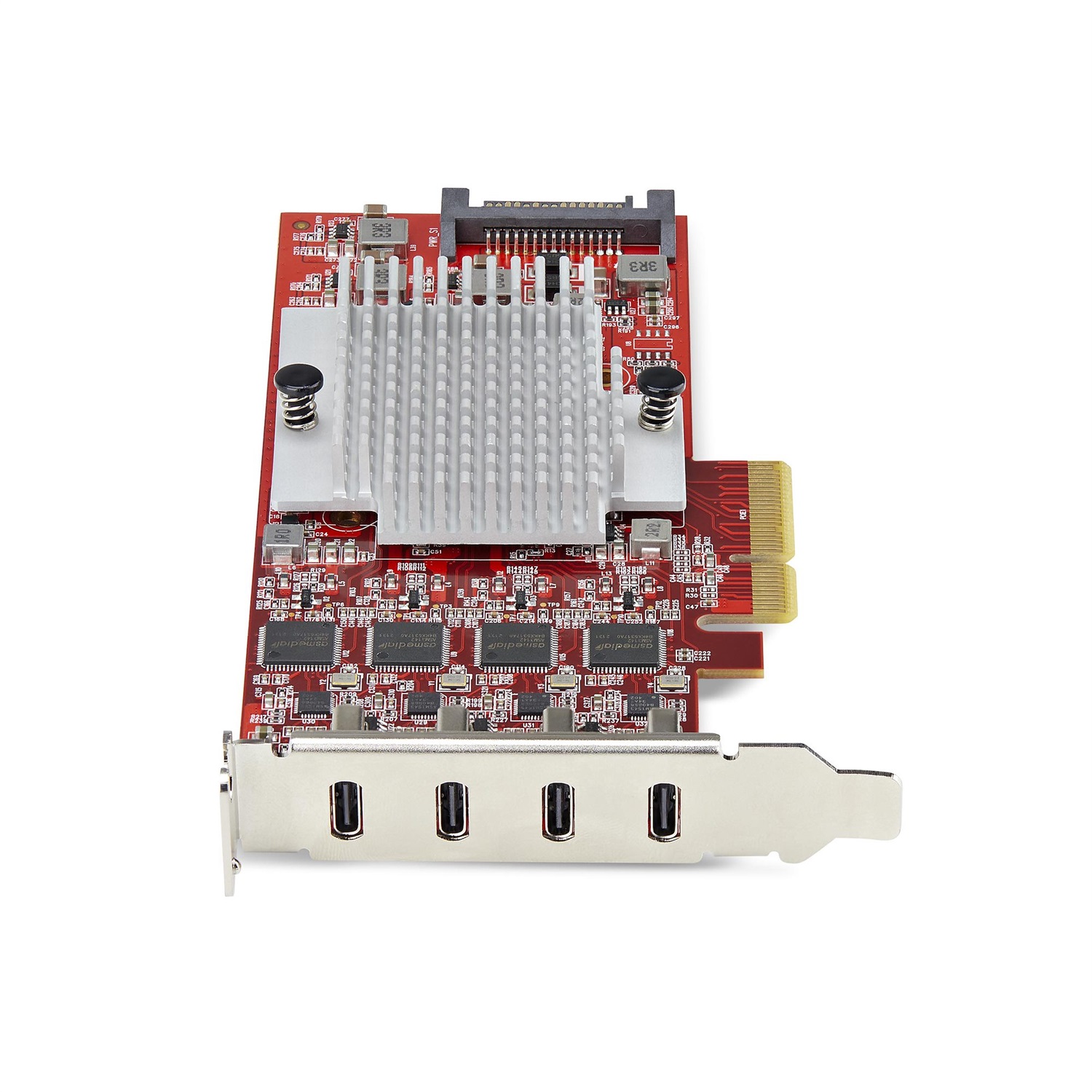 StarTech.com Scheda PCIe USB-C a 4 Porte, USB 3.2 10Gbps, Scheda di Espansione PCI Express Type-C con 4 Controller USB Indipendenti, Compatibile con Windows/Linux/macOS, TAA