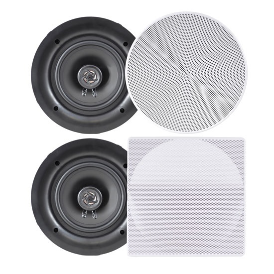 Pyle Altoparlanti da Soffitto 20 cm - Casse Audio 2 Vie a Incasso, Risposta in Frequenza 40 Hz - 20 KHz, Potenza 250 Watt Picco