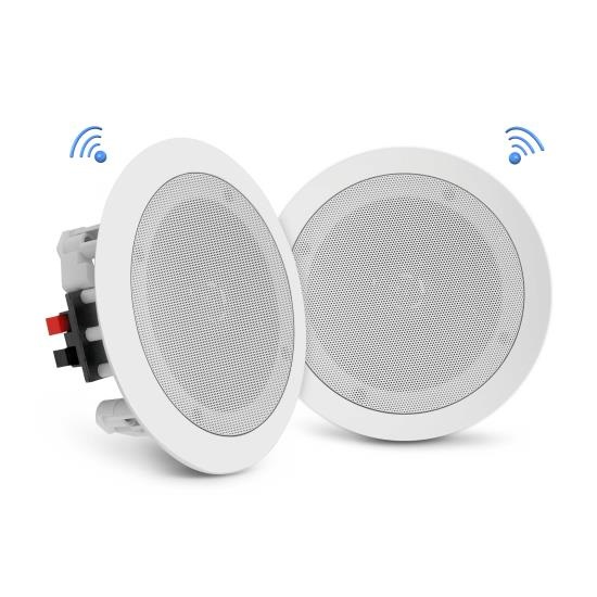 Pyle Altoparlanti Bluetooth da Incasso 20 cm, 250 W, Sistema Stereo a 2 Vie per Casa e Ufficio