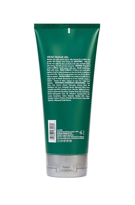 Clubman Pinaud Head Shave Gel - Gel da Rasatura Idratante per Testa e Barba, 177 ml