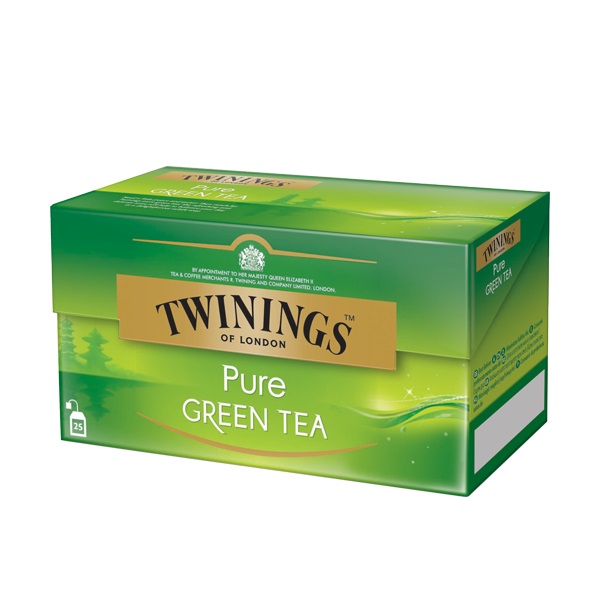 Twinings Tè Verde 25 Filtri - Pregiato Tè Verde Orientale, Gusto Delicato e Rinfrescante, Con Caffeina