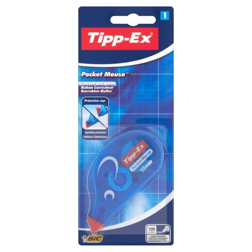 Tipp-Ex Correttore a Nastro Pocket Mouse 4,2 mm x 10 m - Facile Erogazione Frontale