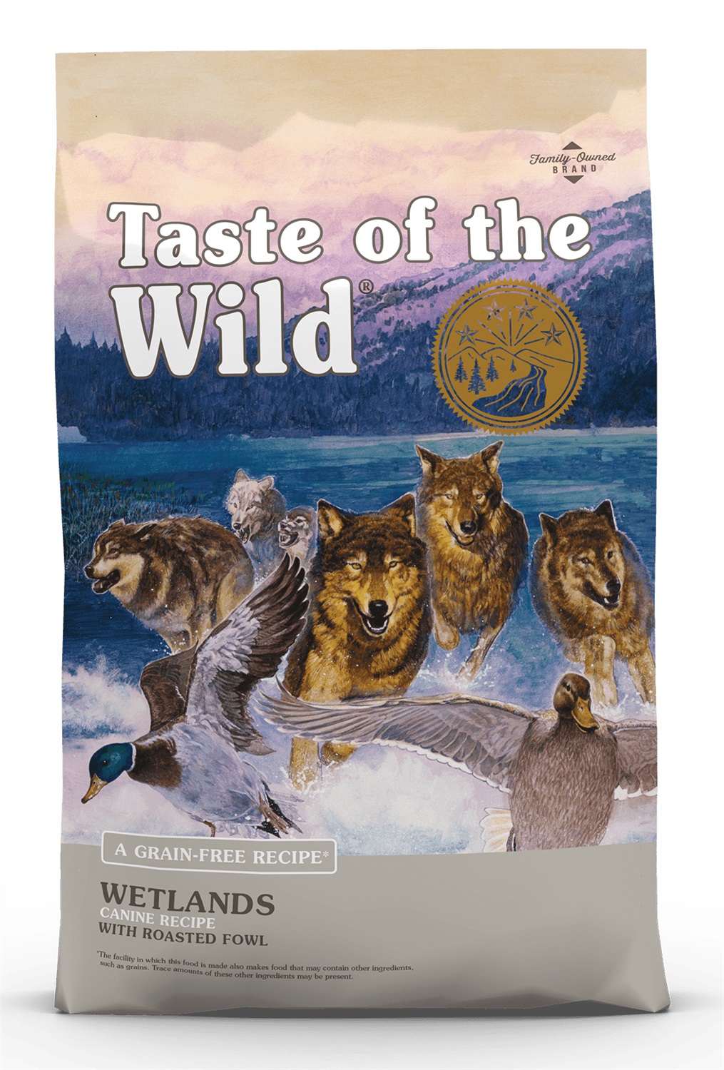 Taste of the Wild Wetlands 12,2 kg - Alimento Secco Senza Cereali per Cani con Anatra, Pollo, Quaglia e Tacchino