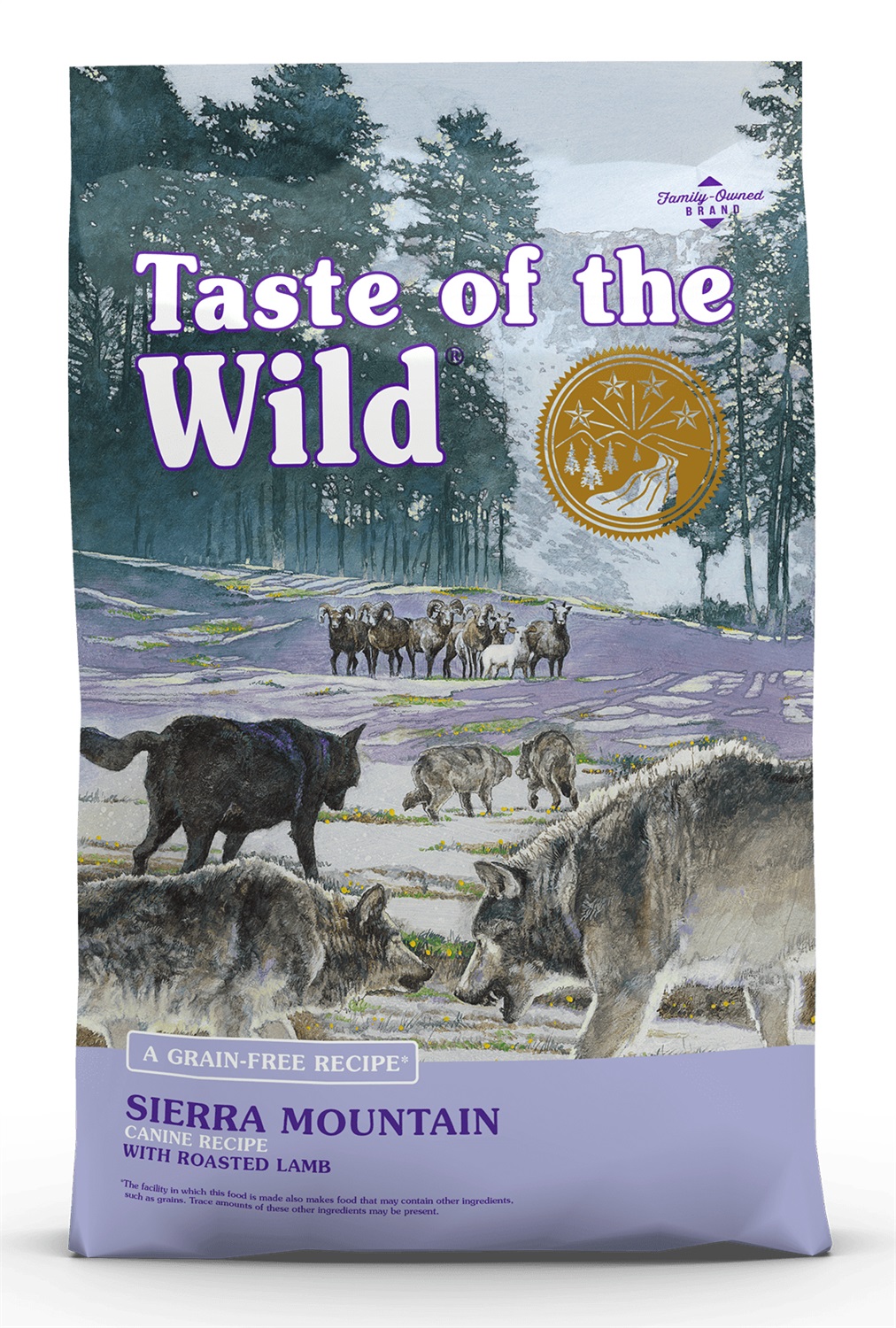 Taste of the Wild Sierra Mountain 5,6 kg - Cibo secco per cani al gusto di agnello arrosto con patate dolci e ingredienti naturali