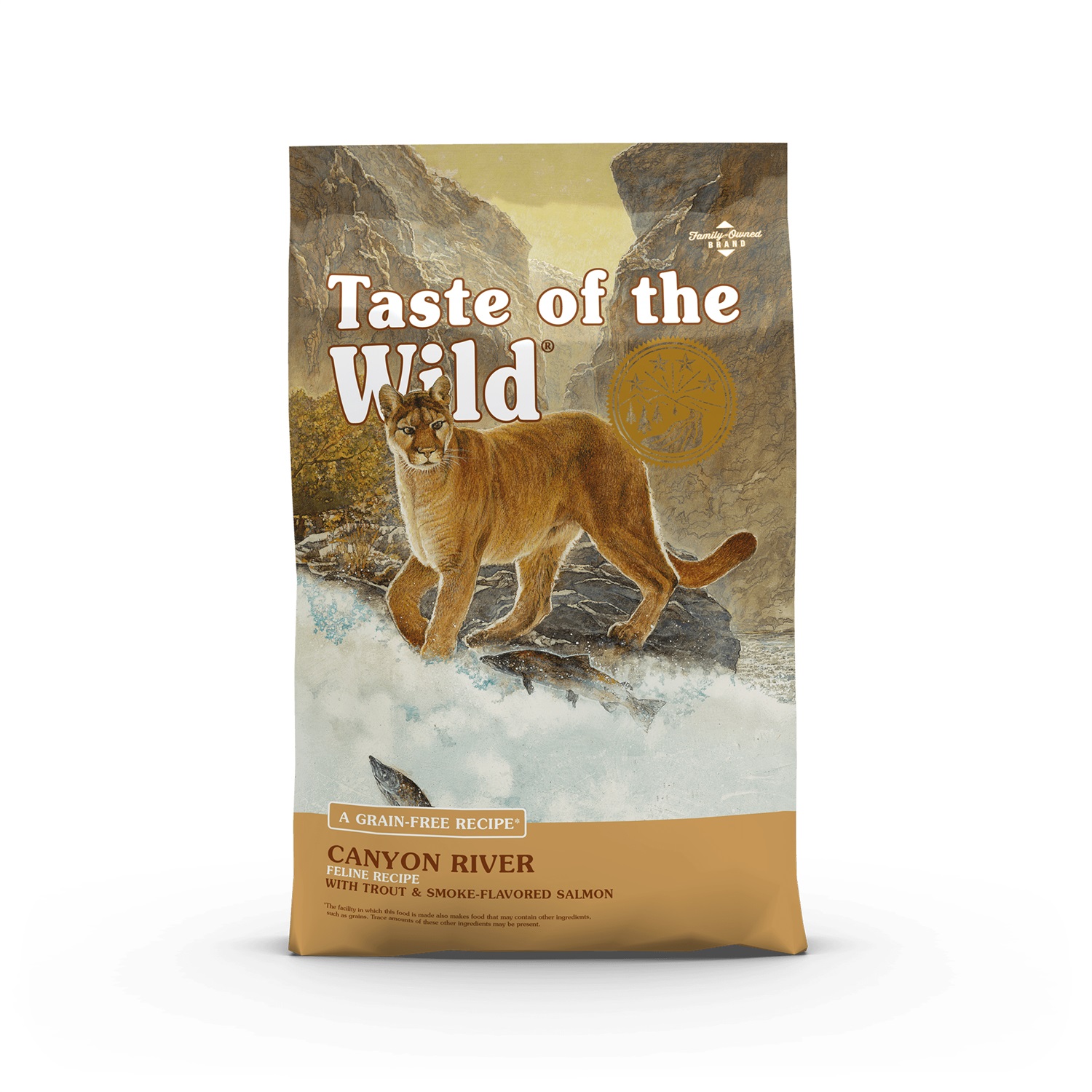 Taste of the Wild Canyon River - Cibo secco per gatti 6,6 kg con Trota, Salmone Affumicato, Patate Dolci e Piselli, Senza Cereali