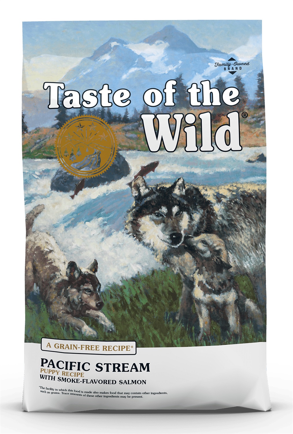 Taste of the Wild Pacific Stream Puppy - Alimento Secco per Cuccioli e Cani Adulti, 12,2 kg, Senza Cereali con Salmone e Pesce Oceanico