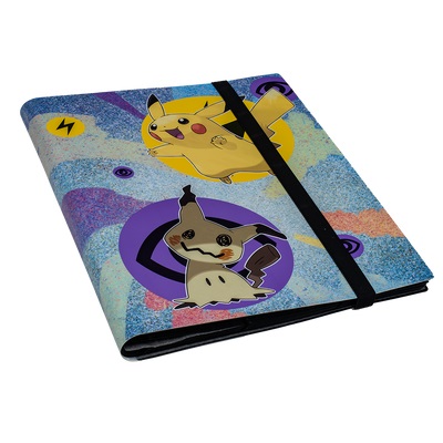 Ultra PRO 16112 Album di carte Pokémon Pikachu e Mimikyu - 9 tasche, 10 pagine, capacità fino a 90 carte