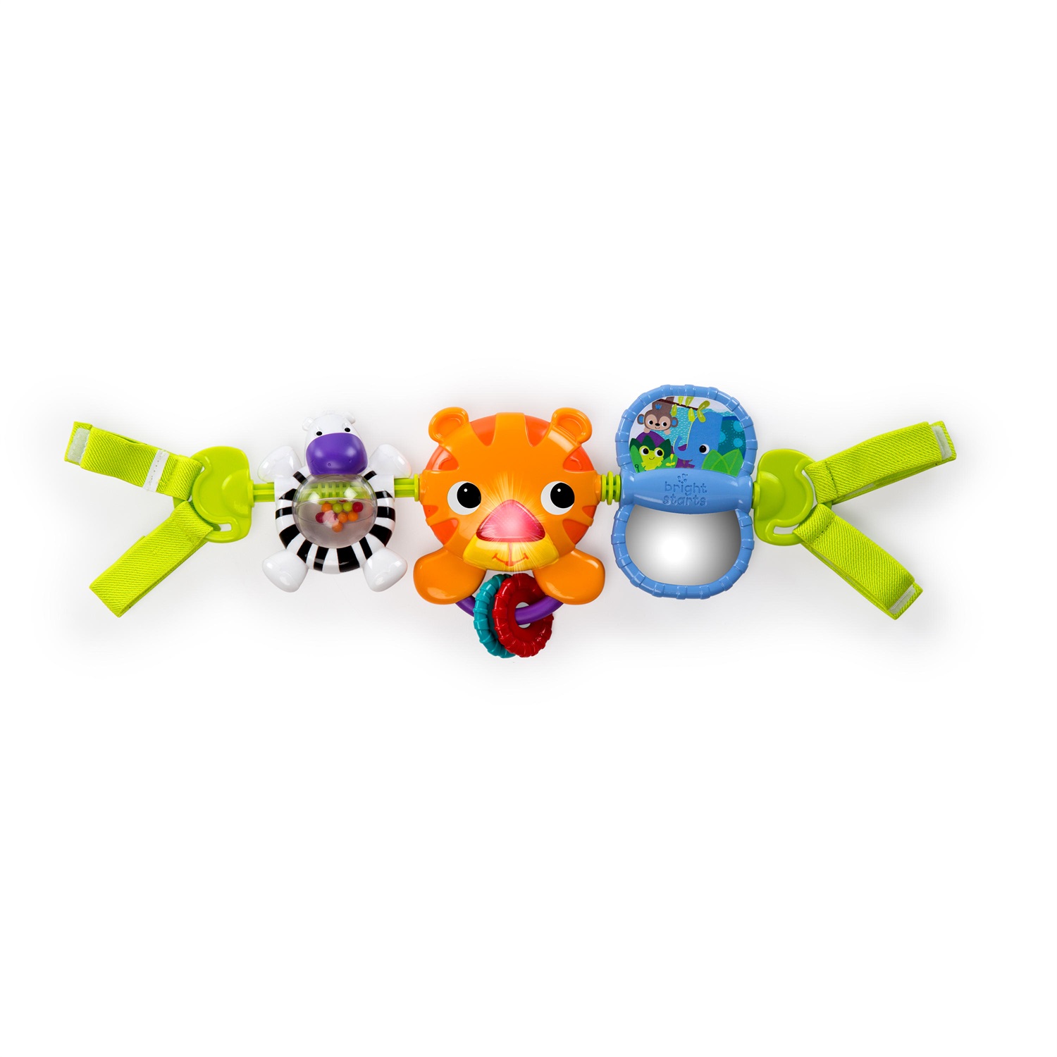 Bright Starts Take Along Musical Bar - Giocattolo da appendere per seggiolino auto con melodie e luci, Multicolore, per neonati