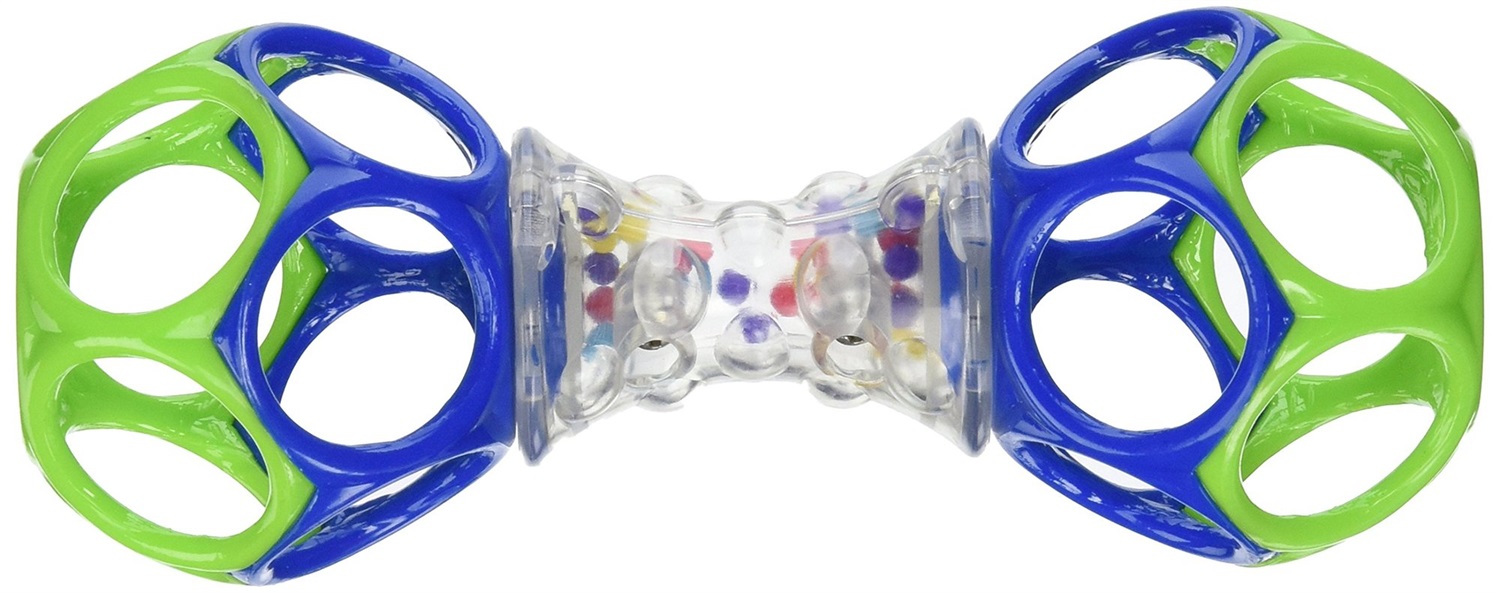 Lilikim OB-81107 Sonaglio con Perline Colorate - Giocattolo per Bambini Facile da Afferrare, Senza BPA