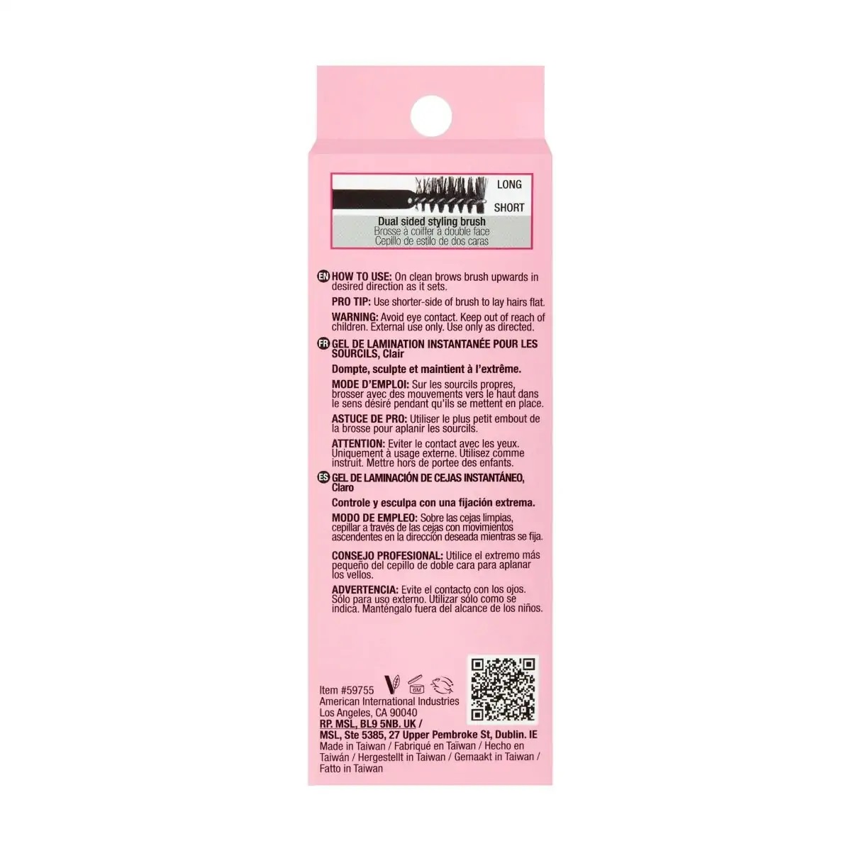 Ardell Brow Glue Gel - Gel Trasparente per Sollevamento e Fissaggio Sopracciglia con Applicatore a Pennello