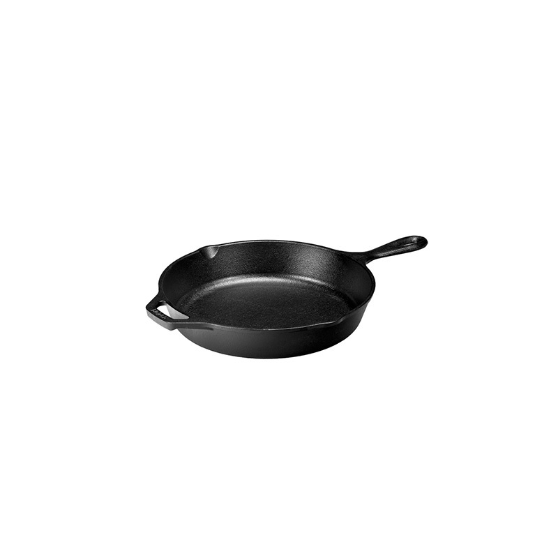 Lodge L8SK3 Padella Tonda in Ghisa Ø 26,04 cm - Nero, Resistente ad Alte Temperature, Ideale per Cucina Casalinga e Professionale