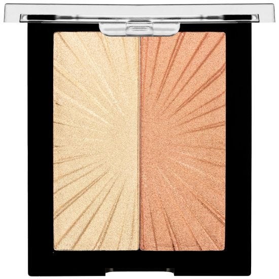 Wet n Wild MegaGlo Hello Halo Blushlighter Fard e Highlighter Duo 10 g I Met Someone - Sfumature Ultra Riflettenti e Pigmenti Perlati
