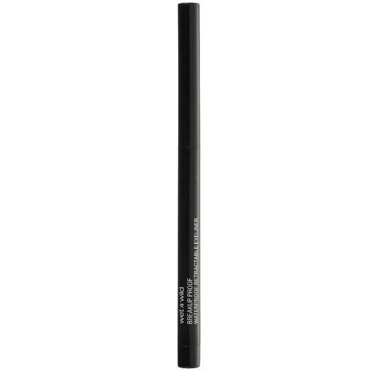 Wet n Wild MegaLast Retractable Eyeliner 0,23 g - Blackest Black, a prova di sbavature e impermeabile, effetto intenso fino a 16 ore
