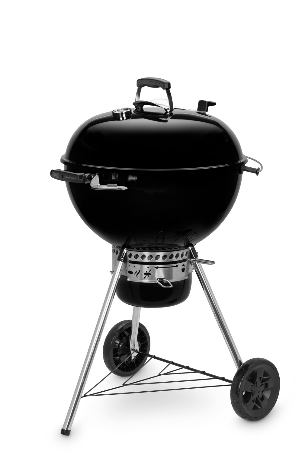 Weber Master-Touch GBS E-5750 Barbecue a Carbone 57 cm con Carrello Nero e Argento
