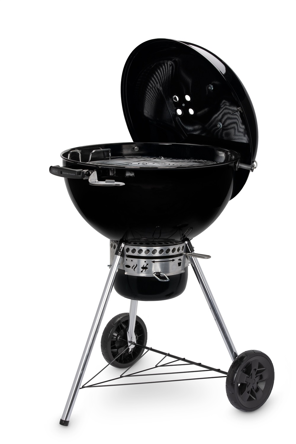 Weber Master-Touch GBS E-5750 Barbecue a Carbone 57 cm con Carrello Nero e Argento