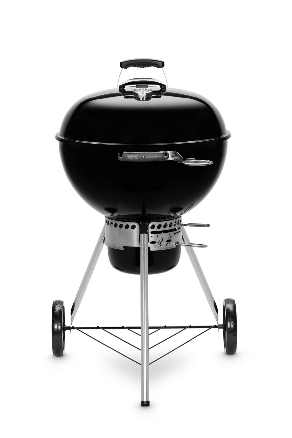 Weber Master-Touch GBS E-5750 Barbecue a Carbone 57 cm con Carrello Nero e Argento