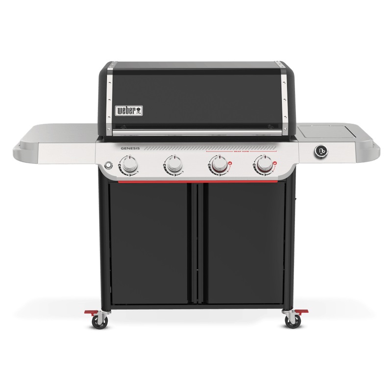 Weber Genesis E-425W Barbecue a Gas Nero, Acciaio Inox, 4 Bruciatori, 16,6 kW, Sear Zone