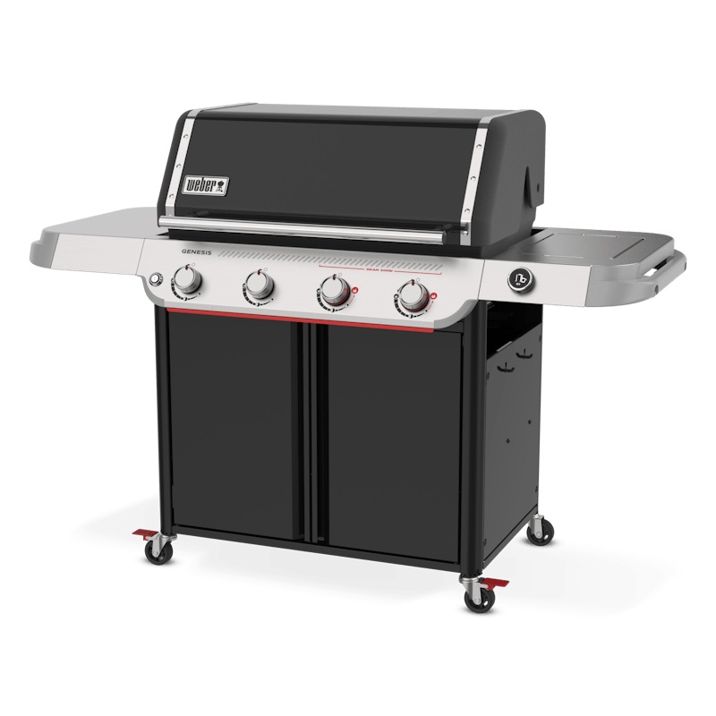 Weber Genesis E-425W Barbecue a Gas Nero, Acciaio Inox, 4 Bruciatori, 16,6 kW, Sear Zone