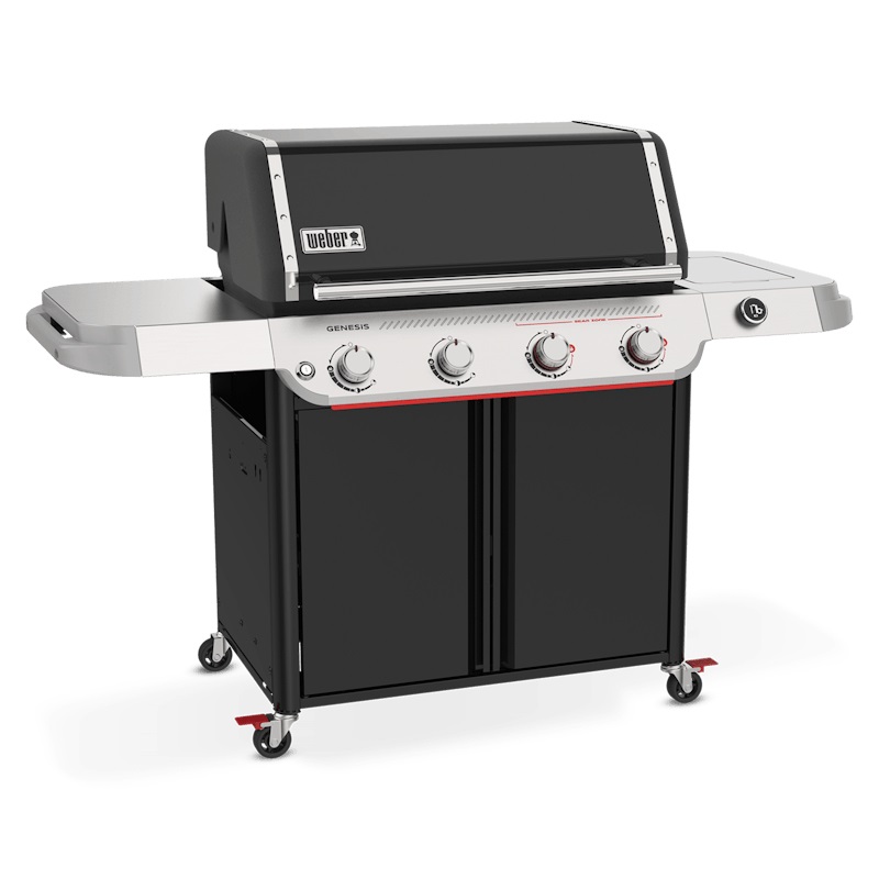 Weber Genesis E-425W Barbecue a Gas Nero, Acciaio Inox, 4 Bruciatori, 16,6 kW, Sear Zone