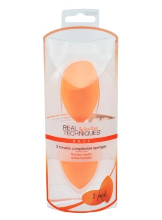 Real Techniques Miracle Complexion Sponge - Set di 2 Spugnette Viso Multifunzionali 3 in 1 per Fondotinta Liquido e Crema