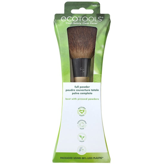 EcoTools Full Powder Brush - Pennello per il trucco con testina ampia e morbida per cipria compatta