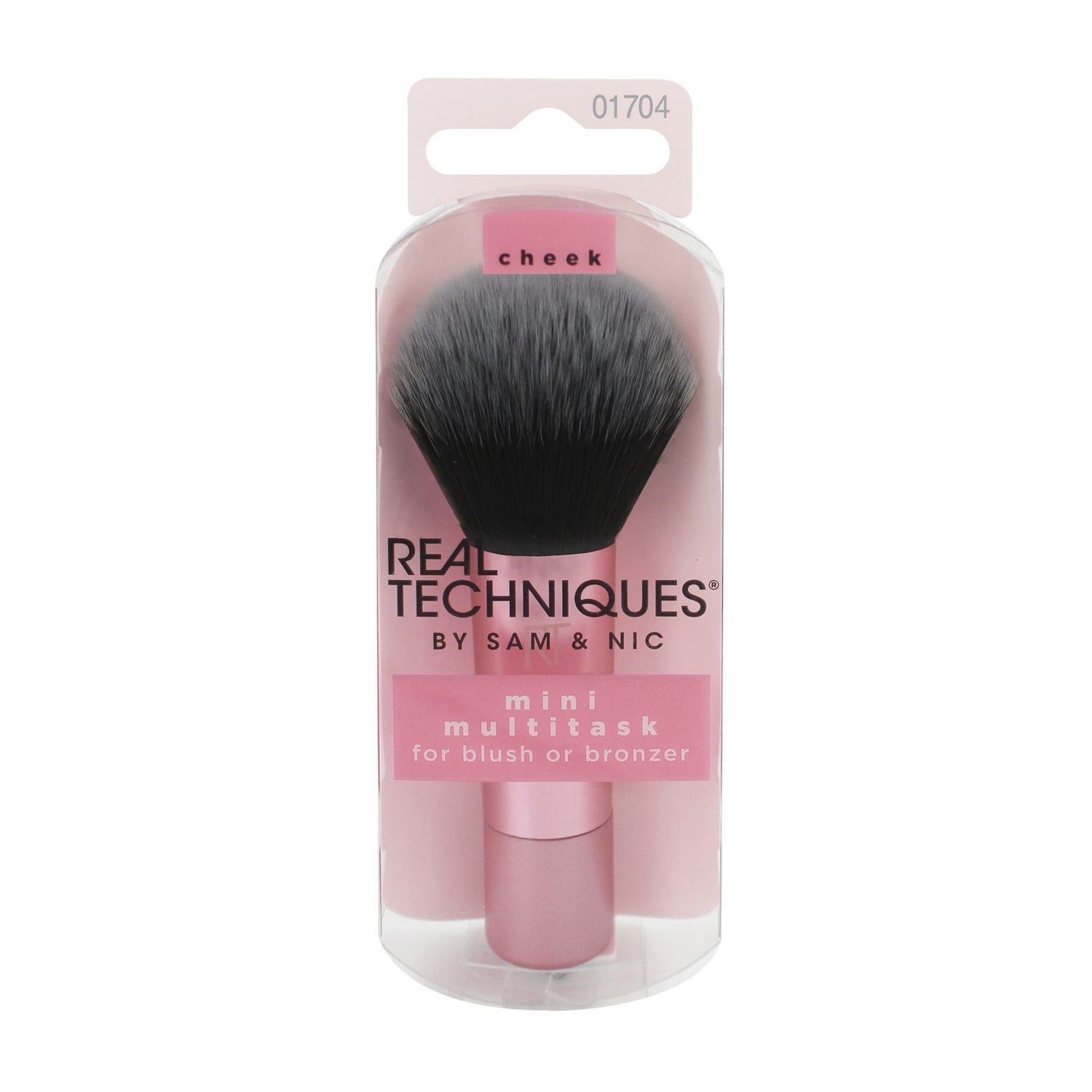 Real Techniques Mini Multitask Brush - Pennello da Trucco Multiuso per Fard, Bronzer e Illuminante con Setole Sintetiche Ultra Morbide